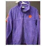 Purple Columbia Fleece and Clemson Jersey
