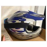 TCMT HY601 Helmet With Blue Goggles