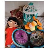 Plush Toys, DVD, and Little Live Pets Cage