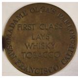 Madame Olgaï¿½s San Francisco Token, Brass