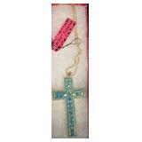 Betsey Johnson Cross Pendant Necklace