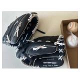 Baseball Gloves and Balls Lot