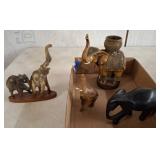 Elephant Figurines in Mixed Materials