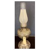 Decorative Brass Oil Lamp with Chimney