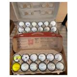Golf Balls in Repurposed Containers