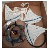 Decorative Lighting and Glass Dish Lot