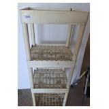 Plastic Four-Tier Storage Shelf Unit