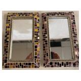 Mosaic Framed Mirrors
