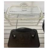 Lodge Cast Iron Press and Glass Bakeware Dish