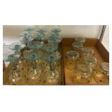 Glassware Set with Multi-Colored Accents