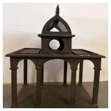 Wooden ï¿½Two-Tier Architectural Birdcage Stand