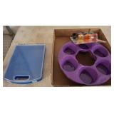 Plastic Tray, Magnetic Clips, and Container
