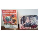 Two Movie Posters: Gone with the Wind & Bogart