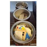 Three Containers of Assorted Sewing Buttons