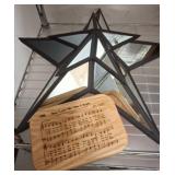 Mirrored Star Decor and Music Box Ensemble