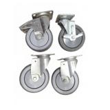 4 Swivel Casters with Gray Wheels