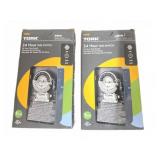 TORK 1101B 24 Hour Time Switch, 2-Pack