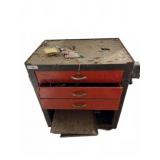 Metal Tool Chest With Tools
