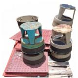 Rolling Step Stools and Tactile Panels