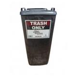 Plastic Outdoor Trash Can With Wheels