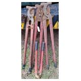 Pipe Wrenches and Bolt Cutters