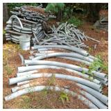 Gray PVC Conduit Pipe Sections