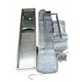 Stainless Steel Trashcan and Toiletry Holders