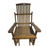Wooden Outdoor Glider Rocking Chair