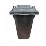 Black Wheeled Outdoor Trash Bin