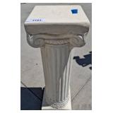 White Fluted Pedestal Stand
