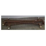 Adjustable Metal Bed Frame With Casters