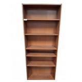Tall Wood Laminate Bookcase 32x10x80 in