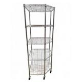 NSF Certified Metal Wire Rolling Shelf Unit