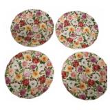 Portmeirion Rose Bouquet Plates Set of 4