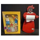 Simpsons Figure Set and Paper Towel Holder