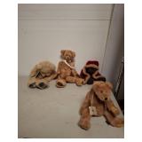 Four Teddy Bears, Assorted Brands