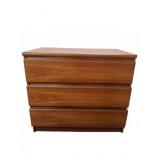 Three-Drawer Wood Dresser