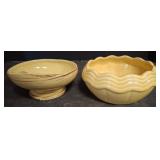 Yellow Pottery Bowls McCoy