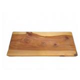 Rectangular Wood Live Edge Display Stand