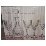 Dublin Crystal Five Piece Wine Set
