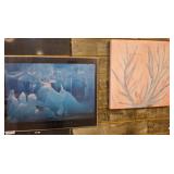 Antarctic Light Print and Abstract Canvas, 30
