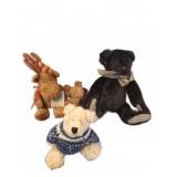 Plush Bears and Moose Set