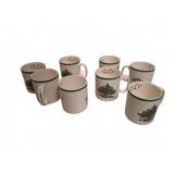 Spode Christmas Tree 8 Mug Set