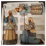 Jim Shore Heartwood Creek Blue Shepherds Set
