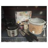Kitchen Appliances and Knife Set Lot