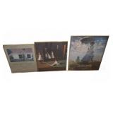 3 Framed Art Posters, Largest 30x37