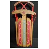 American Girl Red and Wood Sled 2019