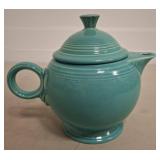 Fiesta Turquoise Ceramic Teapot with Lid