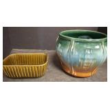 Brush USA Planter & Glazed Pot With Floats