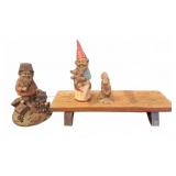 3 Chip Clous Gnome Figurines